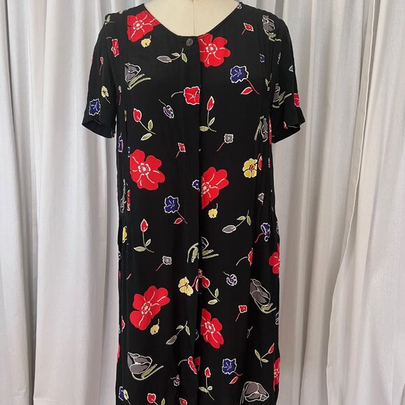 Marly's Made in Italy Rayon Dress w/Pockets - Picture 1 of 6